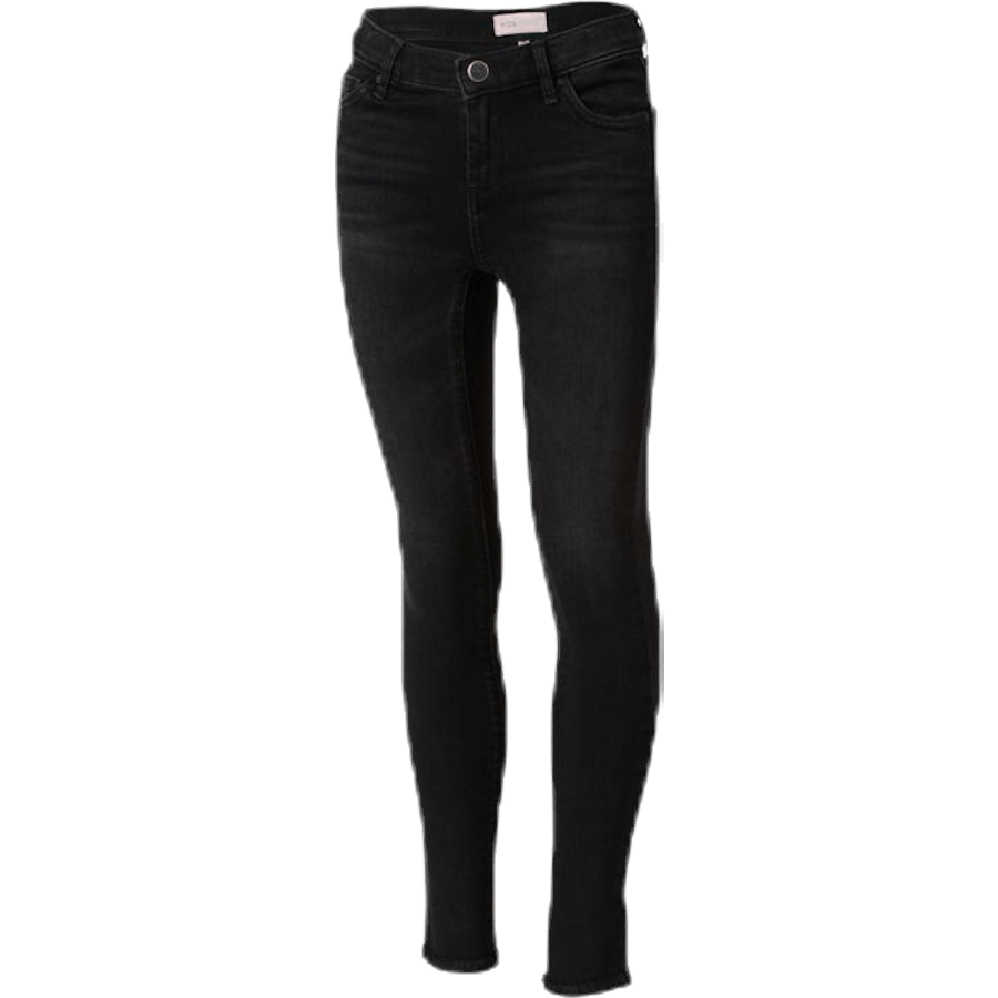 Blush Skinny Raw Jeans Black