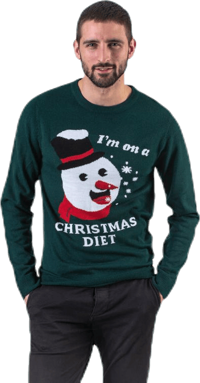 Crumble Knit Crew Neck Blue