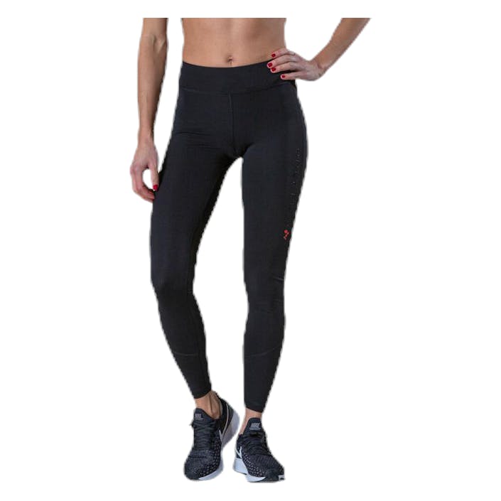 Performance Run Tights Black, Female, Apparels, Leggings, Running, Black, M