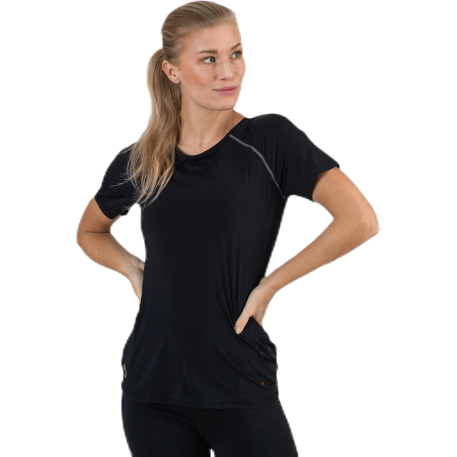 Performance Run Ss Tee Black