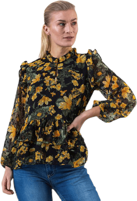 Joan Ls Top Red, Female, Apparels, Shirts, Red, M