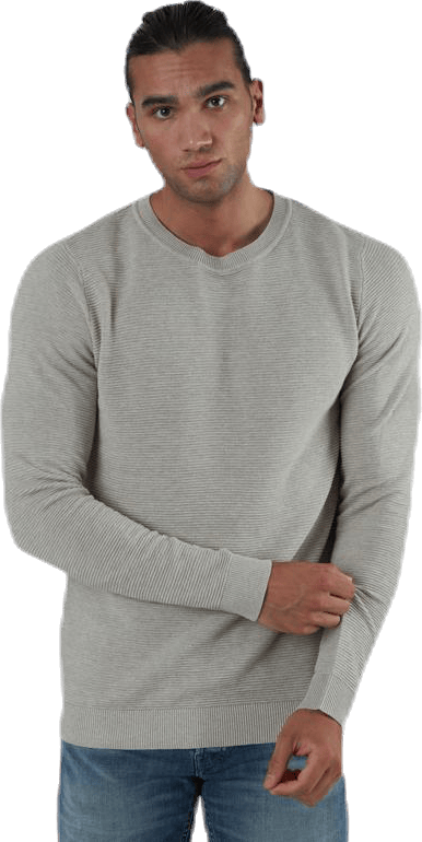 Liam Knit Crew Neck Beige, Male, Klær, Skjorter, Beige, M