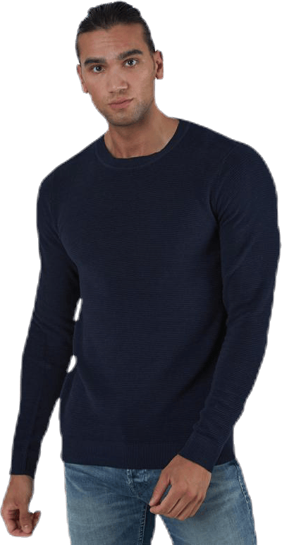 Liam Knit Crew Neck Blue
