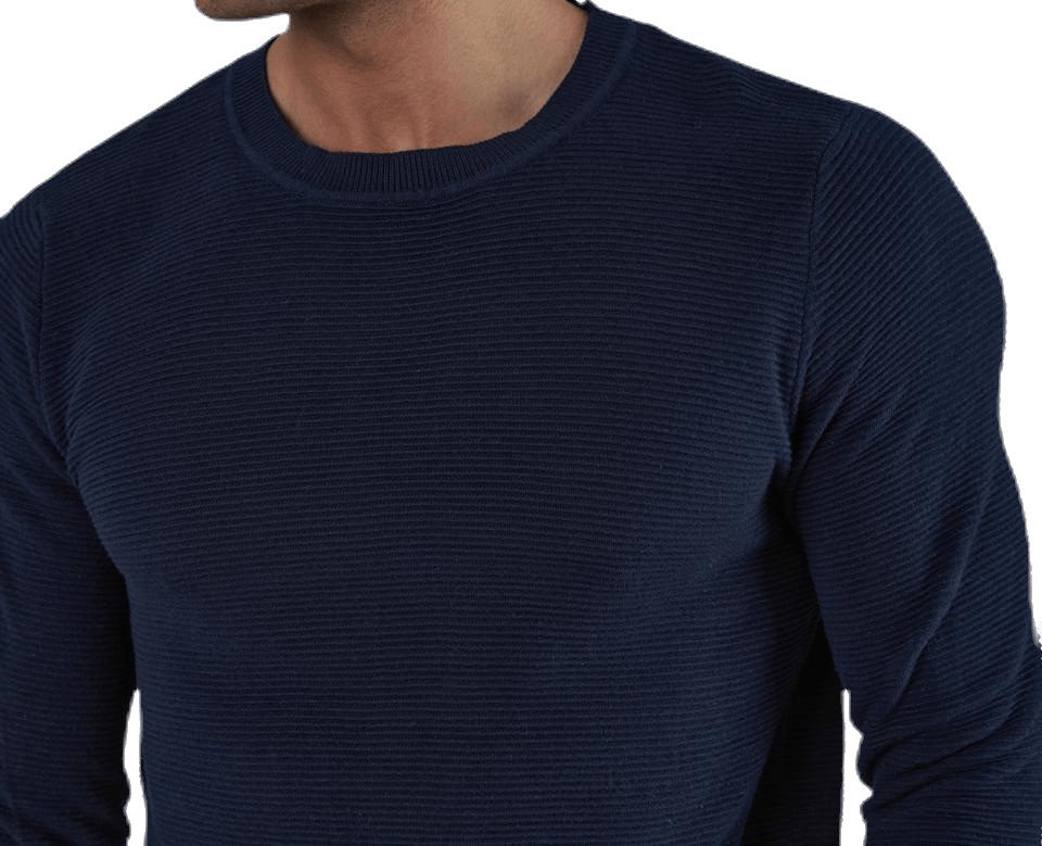 Liam Knit Crew Neck Blue - Bild 4
