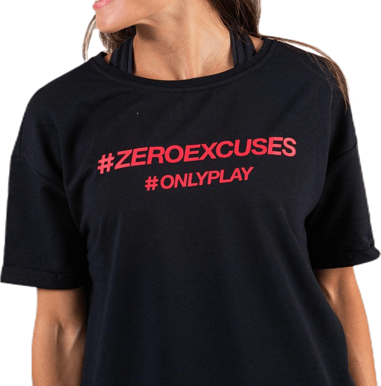 Arina Ss Loose Sweat Top Black - Bild 4