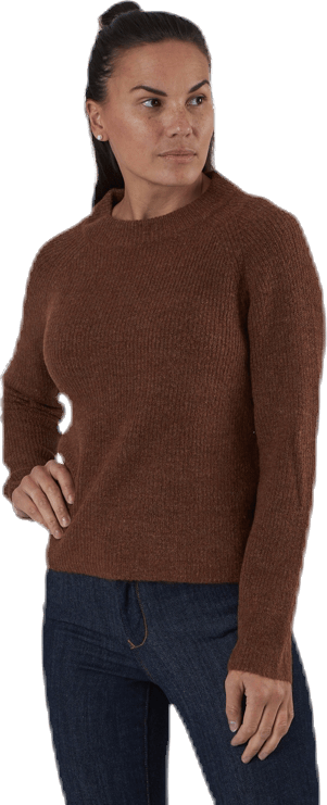 Ellen Ls O-Neck Knit Brown - Bild 4