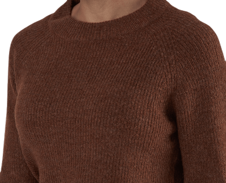 Ellen Ls O-Neck Knit Brown - Bild 5