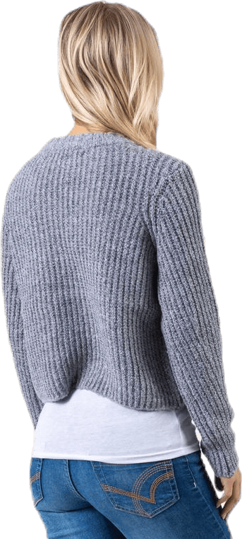 Fiona L/S Pullover Knt Grey - Bild 4