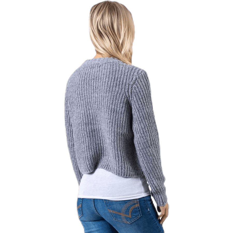 Fiona L/S Pullover Knt Grey - Bild 4