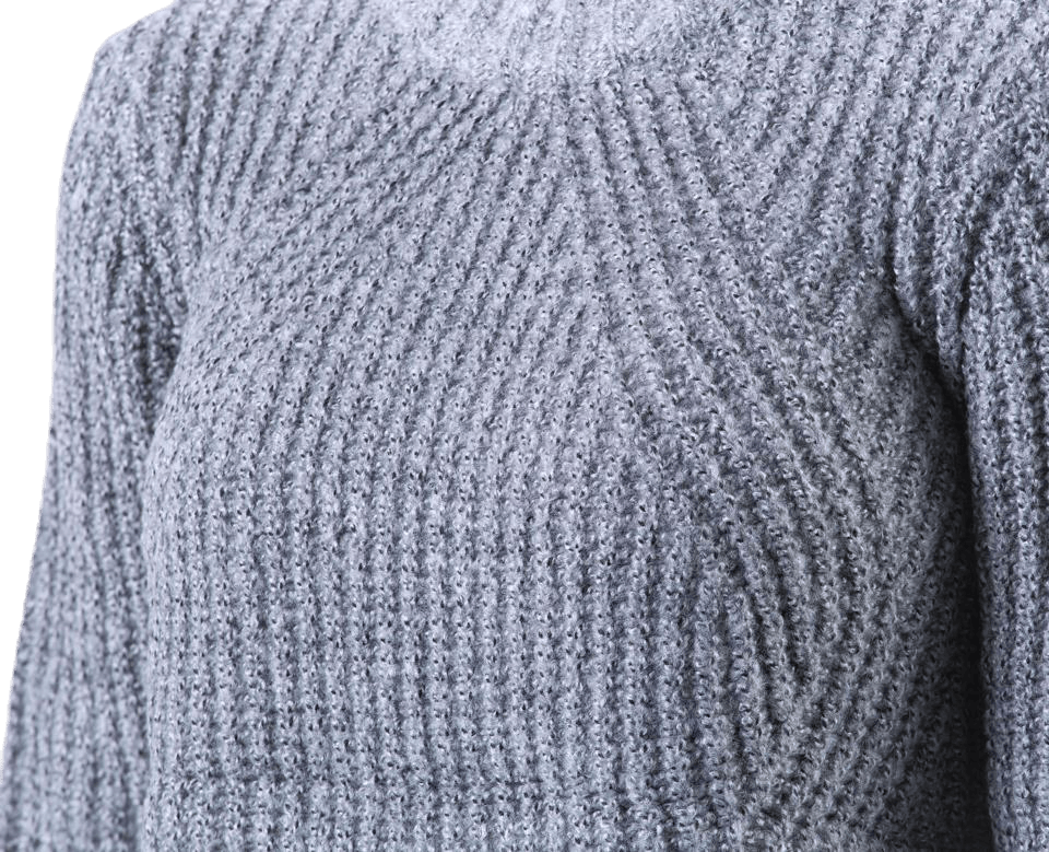 Fiona L/S Pullover Knt Grey - Bild 6