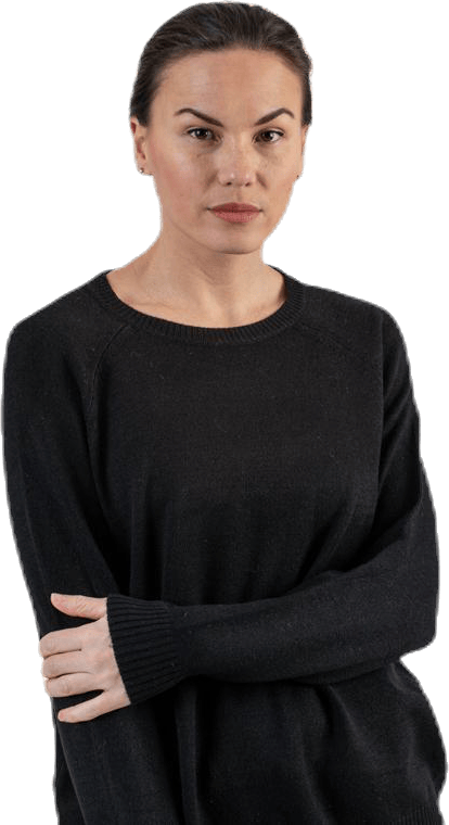 Lesly Kings L/S Pullover Knt Black