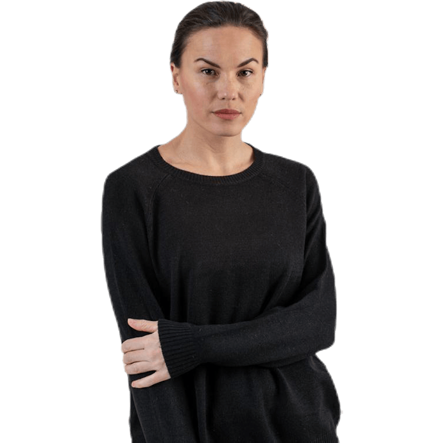 Lesly Kings L/S Pullover Knt Black