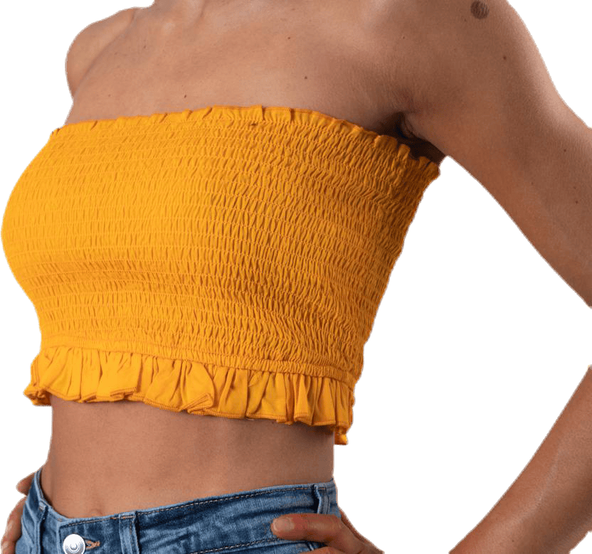 Sunny Bandeau Smock Top Yellow - Bild 5
