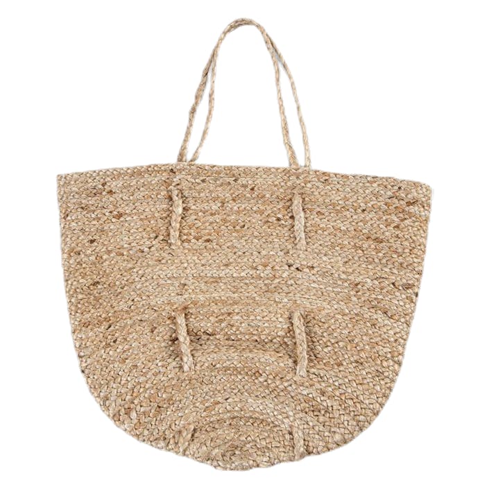 Carmen Jute Shopper Bag Beige, Female, Apparatuur, tassen & rugzakken, Beige, ONESIZE