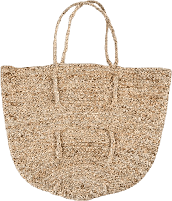 Carmen Jute Shopper Bag Beige - Bild 2