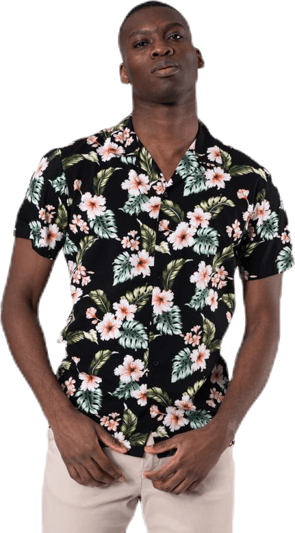 Dale Resort Shirt S/S One Pocket Black