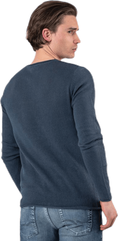 Linen Knit Crew Neck Blue - Bild 2