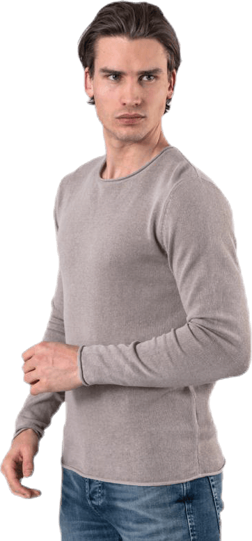 Linen Knit Crew Neck Grey - Bild 2