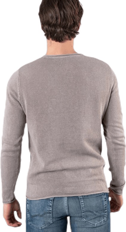 Linen Knit Crew Neck Grey - Bild 3