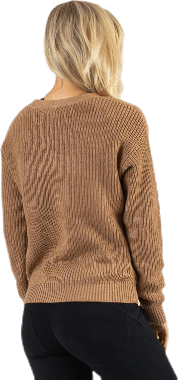 Karie Ls Knit Cardigan Beige - Bild 3