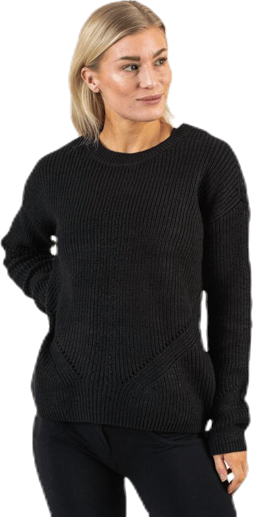 Karie Ls O-Neck Knit Black - Bild 2