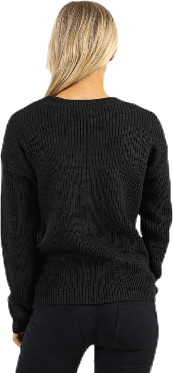 Karie Ls O-Neck Knit Black - Bild 4