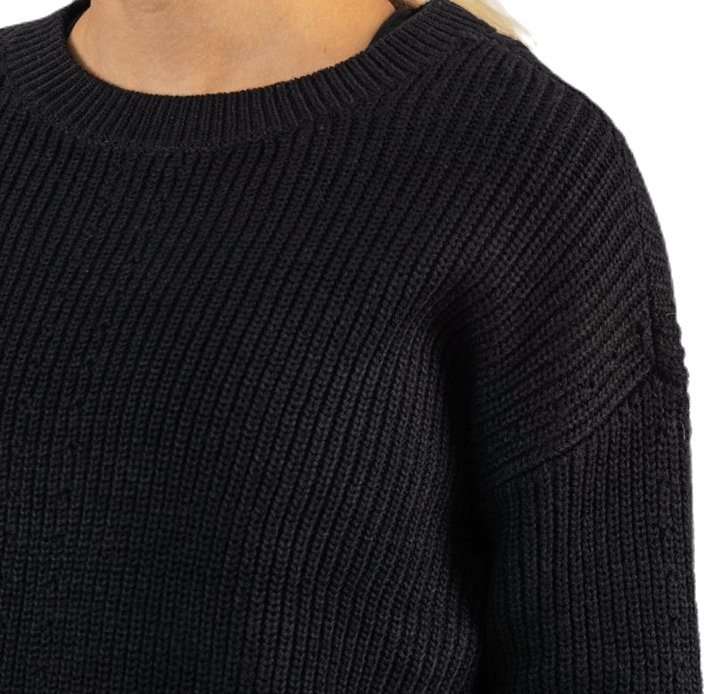 Karie Ls O-Neck Knit Black - Bild 5