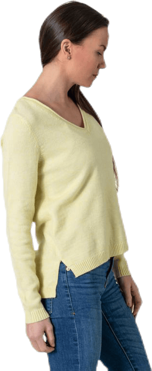 Lesly New V-Neck Pullover Knt Beige - Bild 2