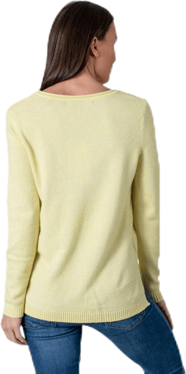 Lesly New V-Neck Pullover Knt Beige - Bild 3