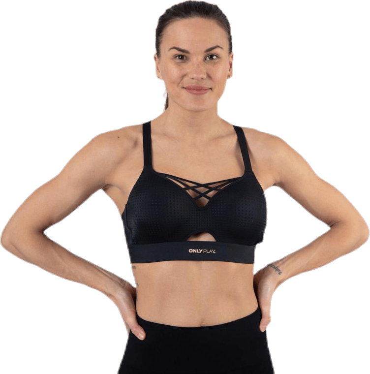 Jayda Metallic Sports Bra Black - Bild 4