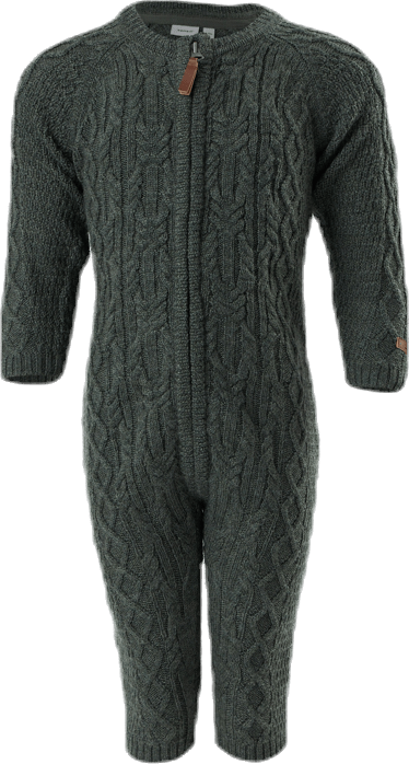 Wrilla Wool Ls Knit Suit Thyme, Unisex, Klær, basislag, Grønn, 56