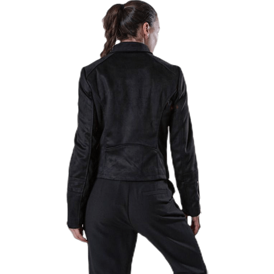 Gerry Faux Suede Biker Otw Black - Bild 5