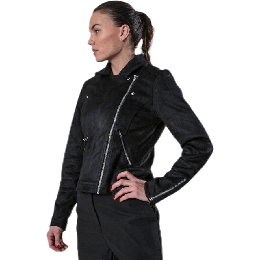 Gerry Faux Suede Biker Otw Black - Bild 7