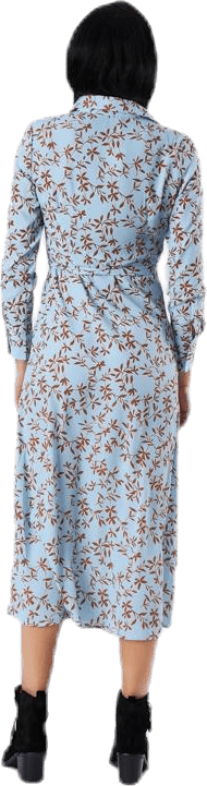 Alma Poly L/S Shirt Dress Aop Blue - Bild 3