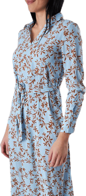 Alma Poly L/S Shirt Dress Aop Blue - Bild 5