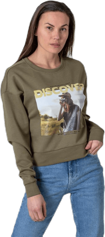 Ziggy L/S O-Neck Box Swt Green