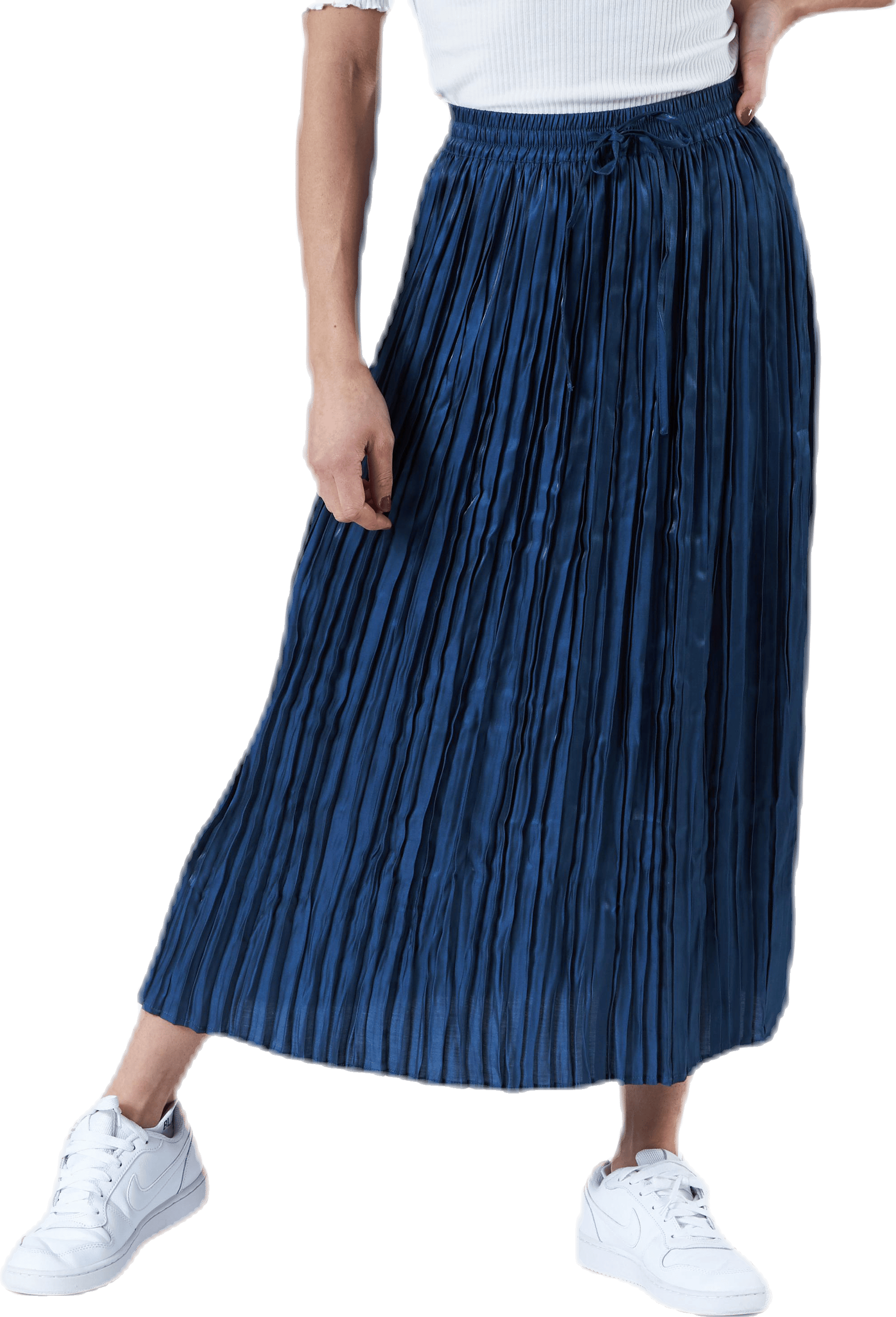 Liva Plisse Skirt Blue