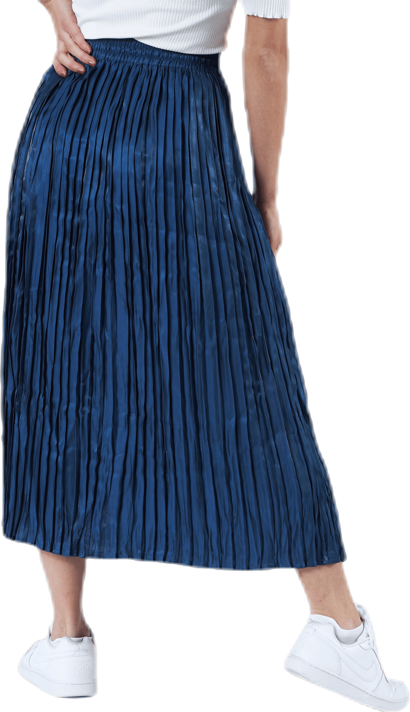 Liva Plisse Skirt Blue - Bild 3