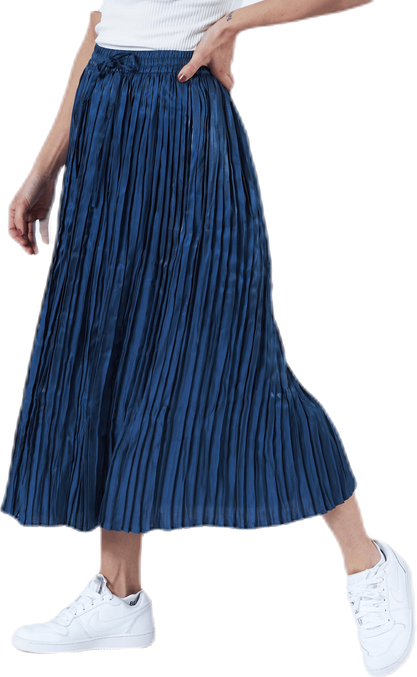 Liva Plisse Skirt Blue - Bild 4