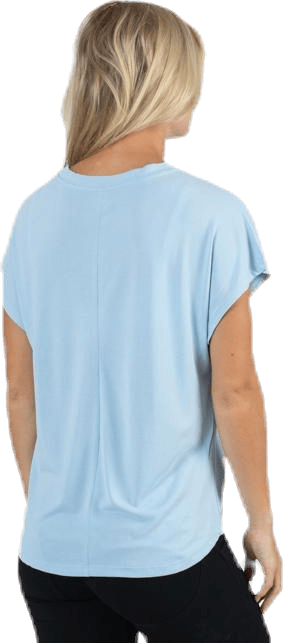 Free Life S/S O-Neck Top Jrs Blue - Bild 3