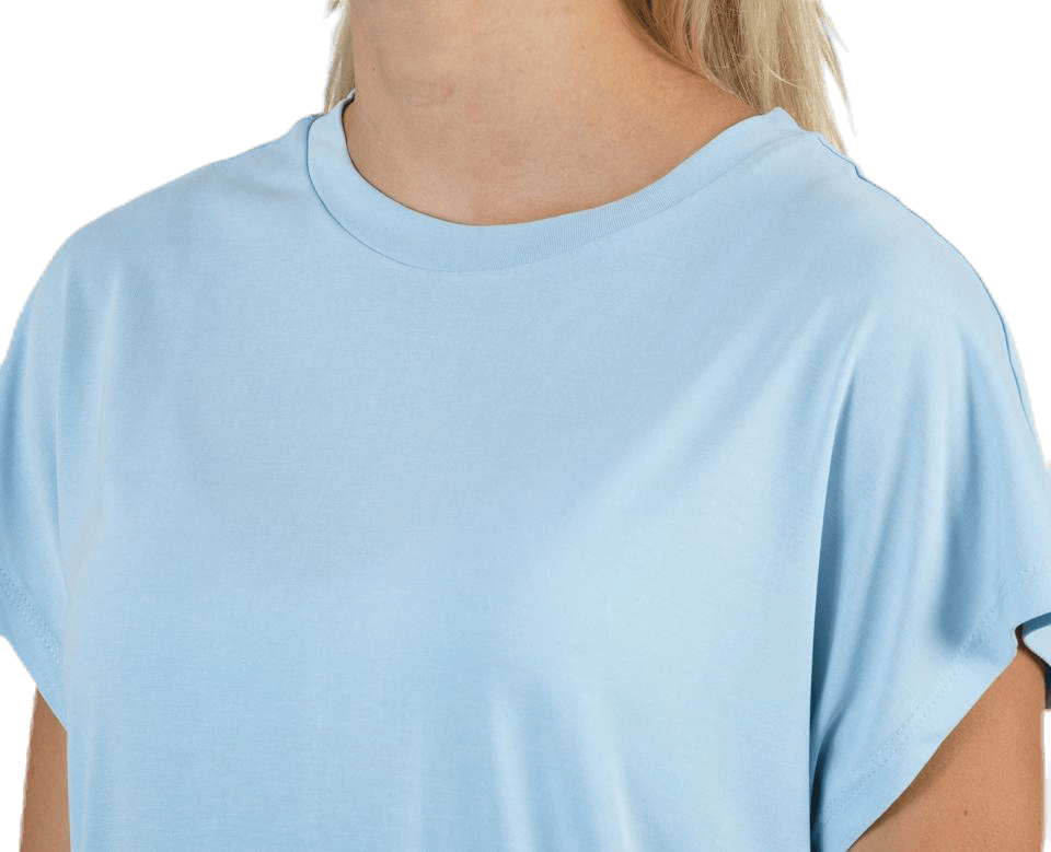 Free Life S/S O-Neck Top Jrs Blue - Bild 4