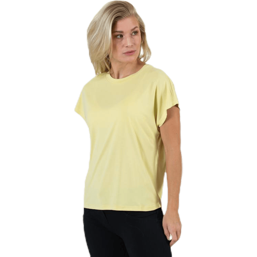 Free Life S/S O-Neck Top Jrs Yellow