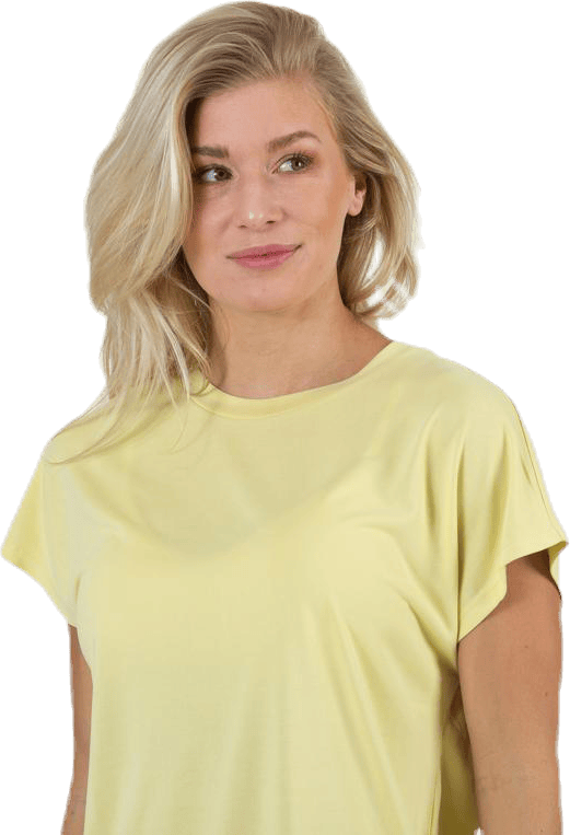 Free Life S/S O-Neck Top Jrs Yellow - Bild 2