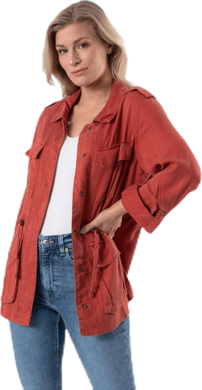 Kenya Utility Jacket Otw Red, Female, Vaatteet, takit, Punainen, XS