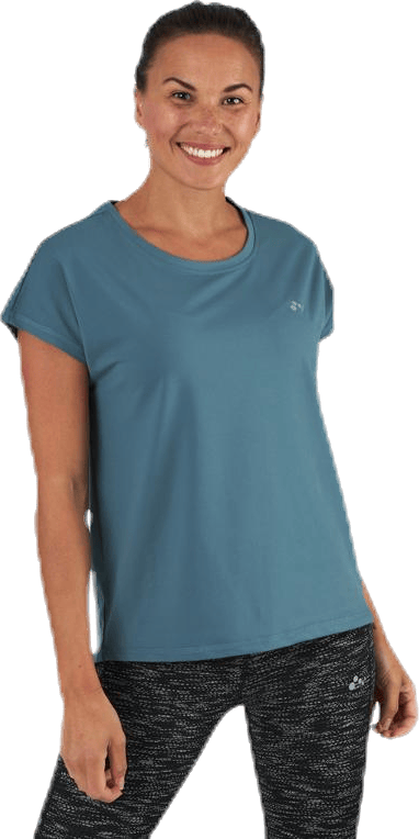 Aubree Ss Loose Training Tee Blue