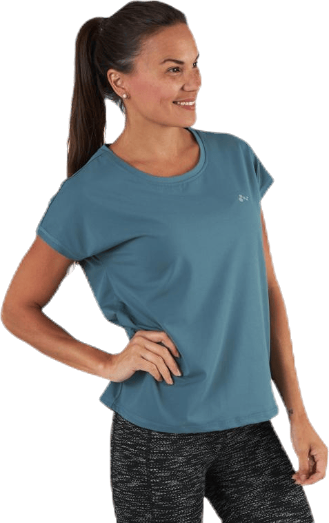 Aubree Ss Loose Training Tee Blue - Bild 2