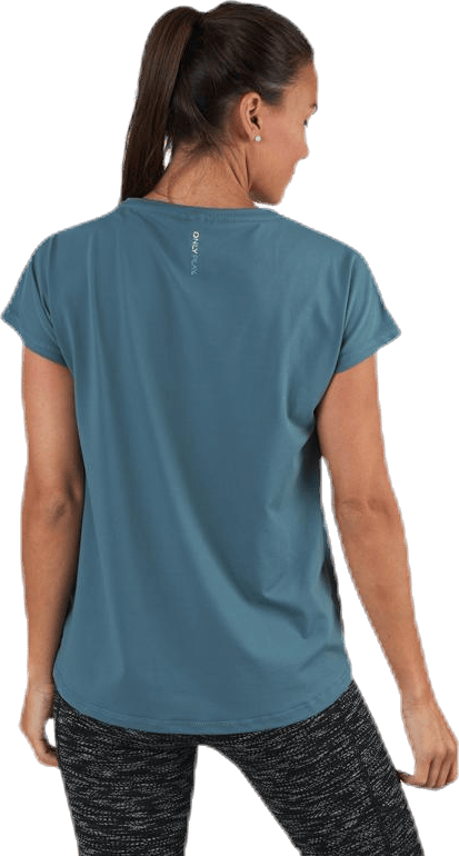 Aubree Ss Loose Training Tee Blue - Bild 3