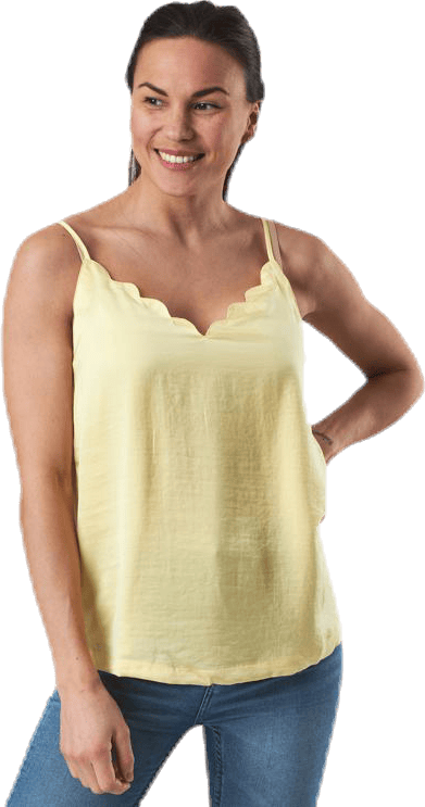 Debbie Singlet Wvn Yellow, Female, Kläder, Tops, Gul, 42