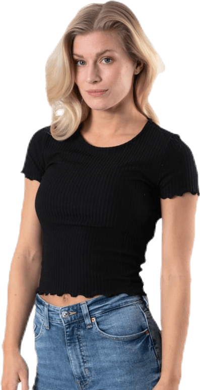 Emma S/S Top Jrs Black, Female, Aparelhos, Camisa, Preto, S