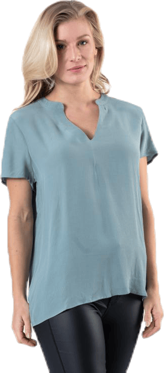 Molly Ss V-Neck Green - Bild 3